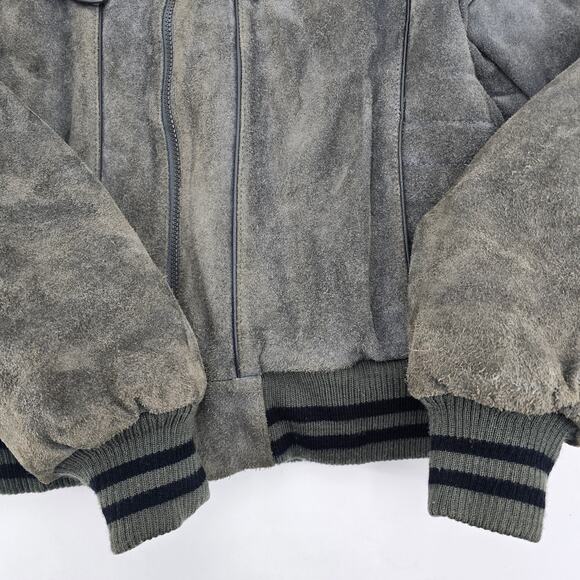 Vintage Geronimo Genuine Leather Bomber Jacket - Picture 3 of 9